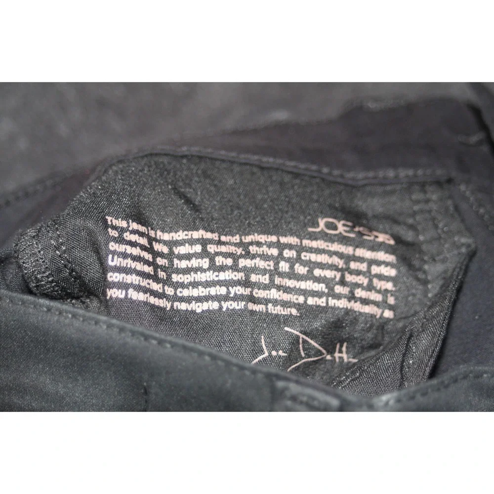 Joe's Jeans Womens Size 24 Black The Charlie Coated High Rise Ankle Skinny NWT